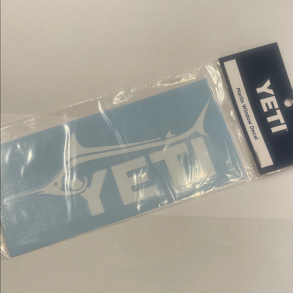 Yeti Marlin Decal white
